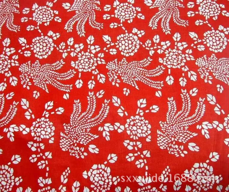 1.6米全棉32S平紋藍印花布 烏鎮藍花布 傳統土布農家樂裝飾布