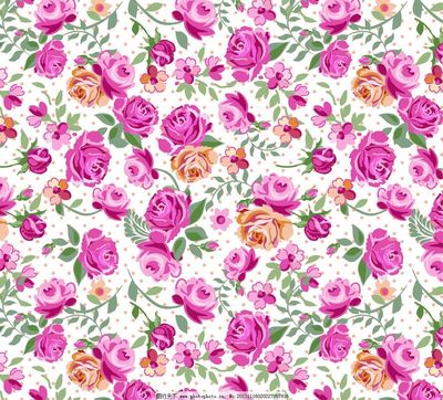 玫瑰花底紋花布 經典圖案的時尚復興